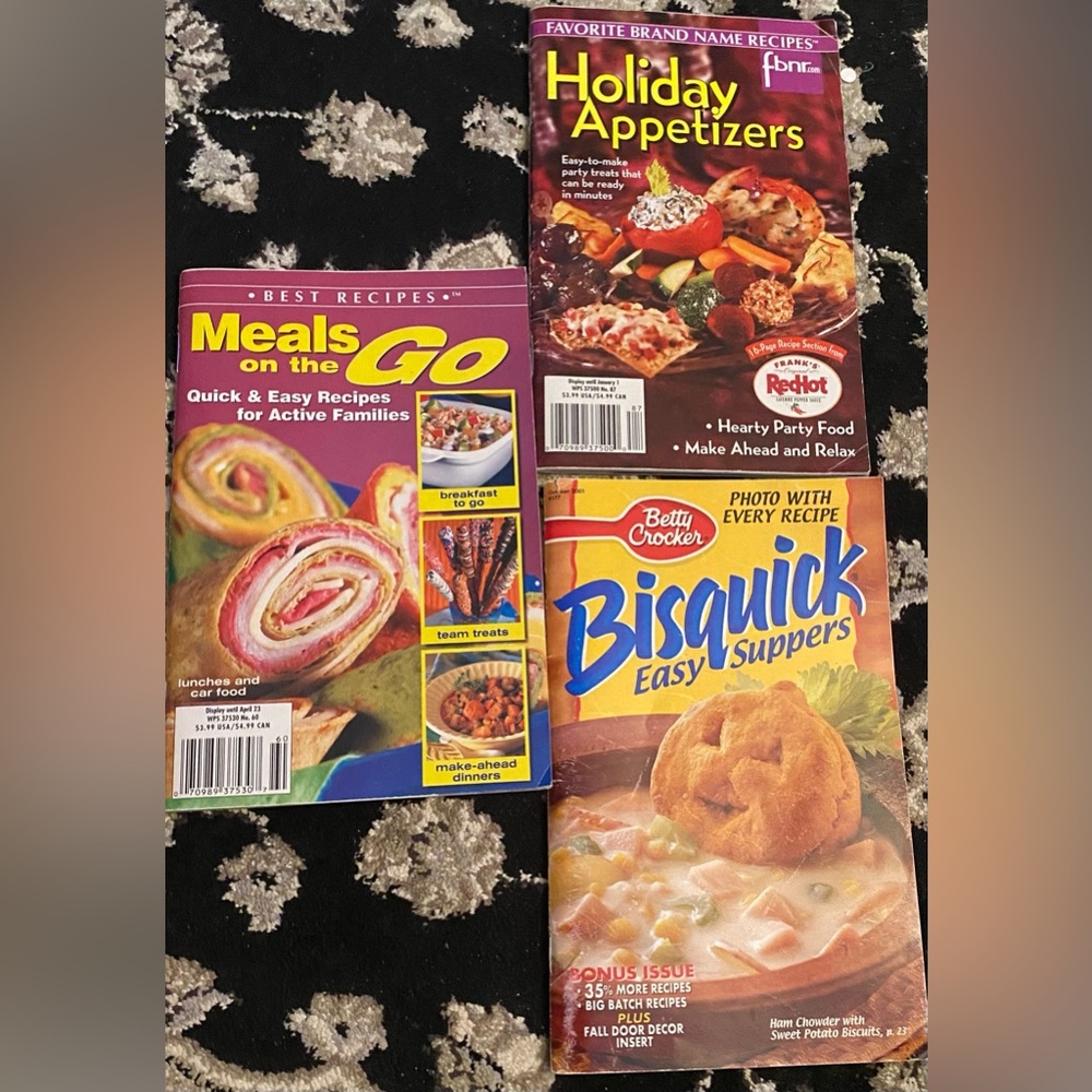Three cookbooks